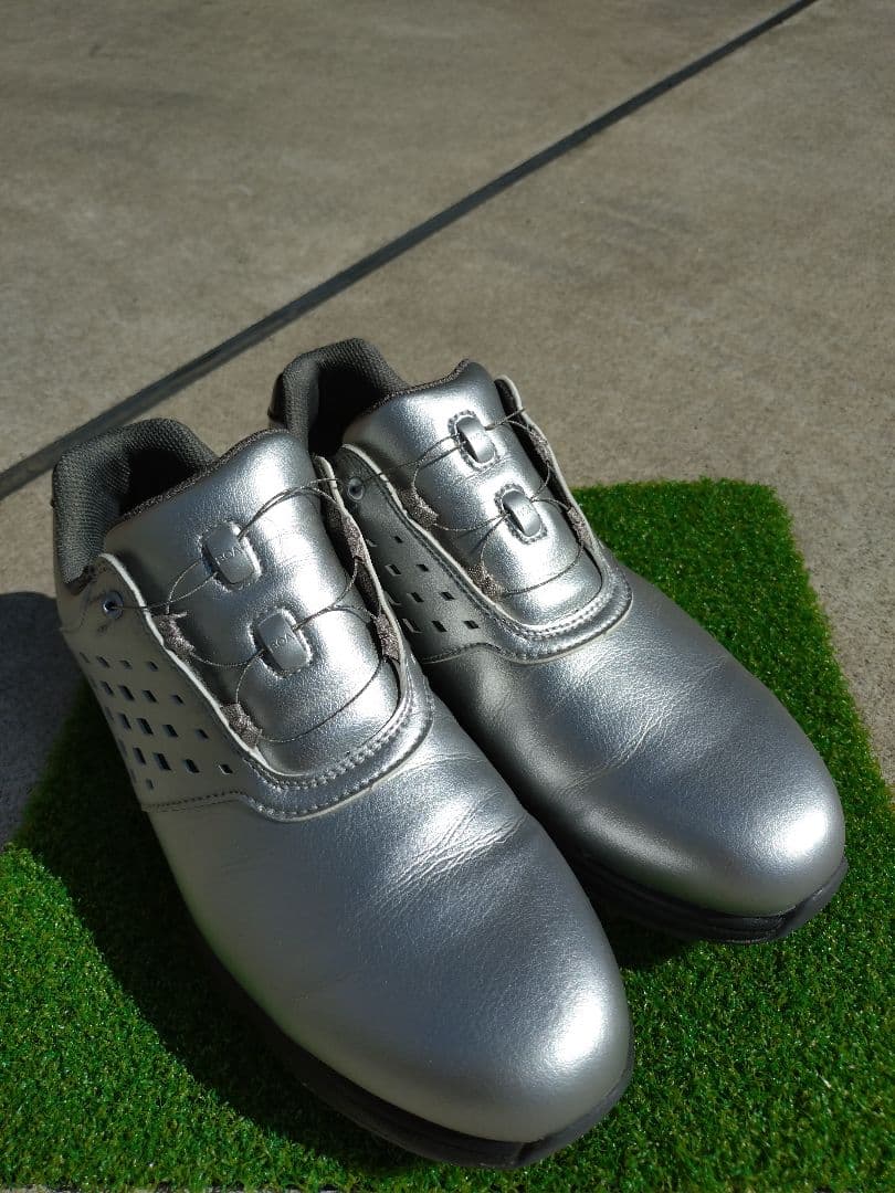 フットジョイ ゴルフシューズ イーコンフォート 箱無　24.5　シルバー FJ