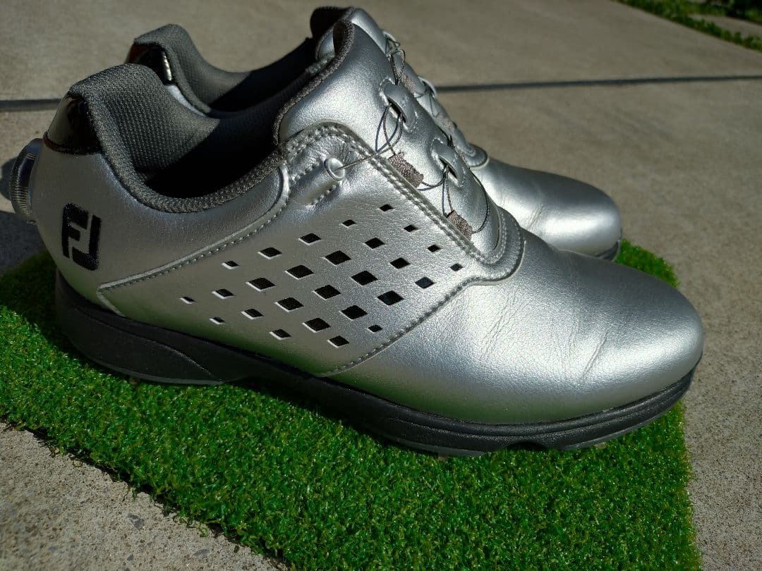 フットジョイ ゴルフシューズ イーコンフォート 箱無　24.5　シルバー FJ