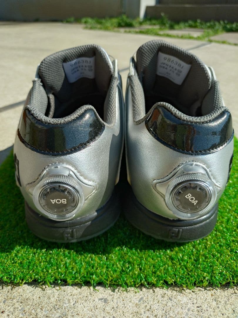 フットジョイ ゴルフシューズ イーコンフォート 箱無　24.5　シルバー FJ