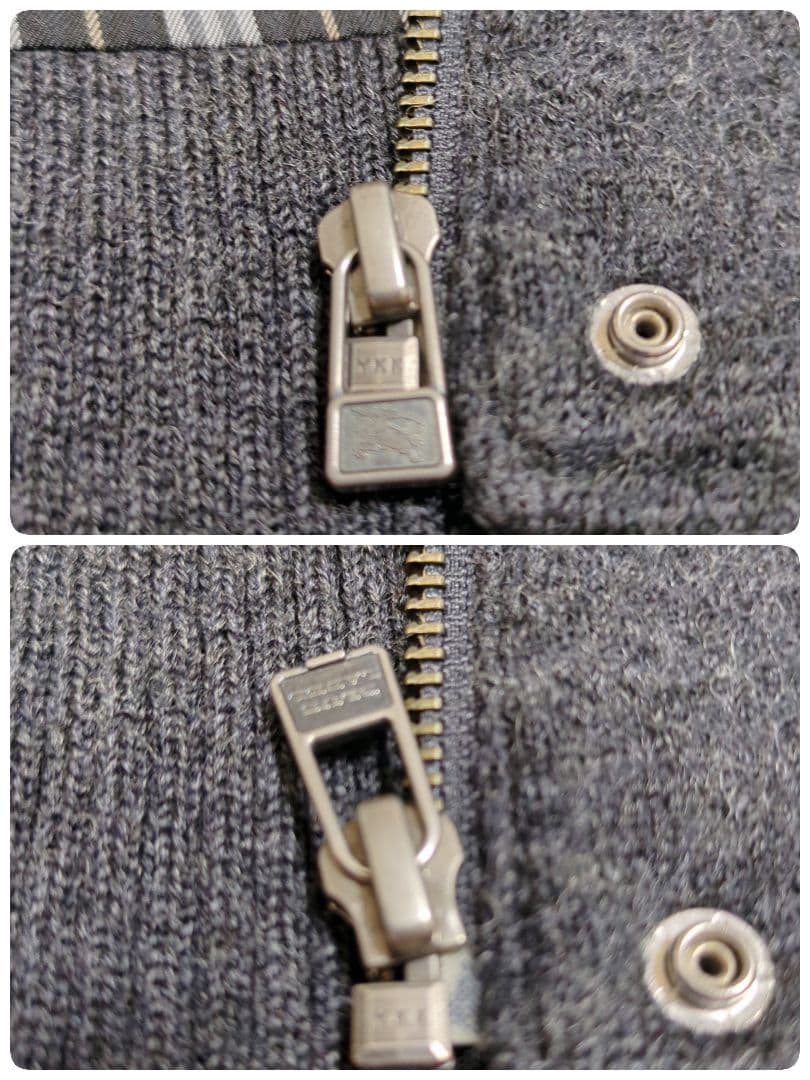 【希少】バーバリーブルーレーベル　スタジャン　フード　チェック　ホースロゴ刺繍