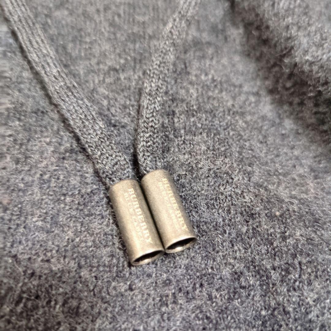 【希少】バーバリーブルーレーベル　スタジャン　フード　チェック　ホースロゴ刺繍