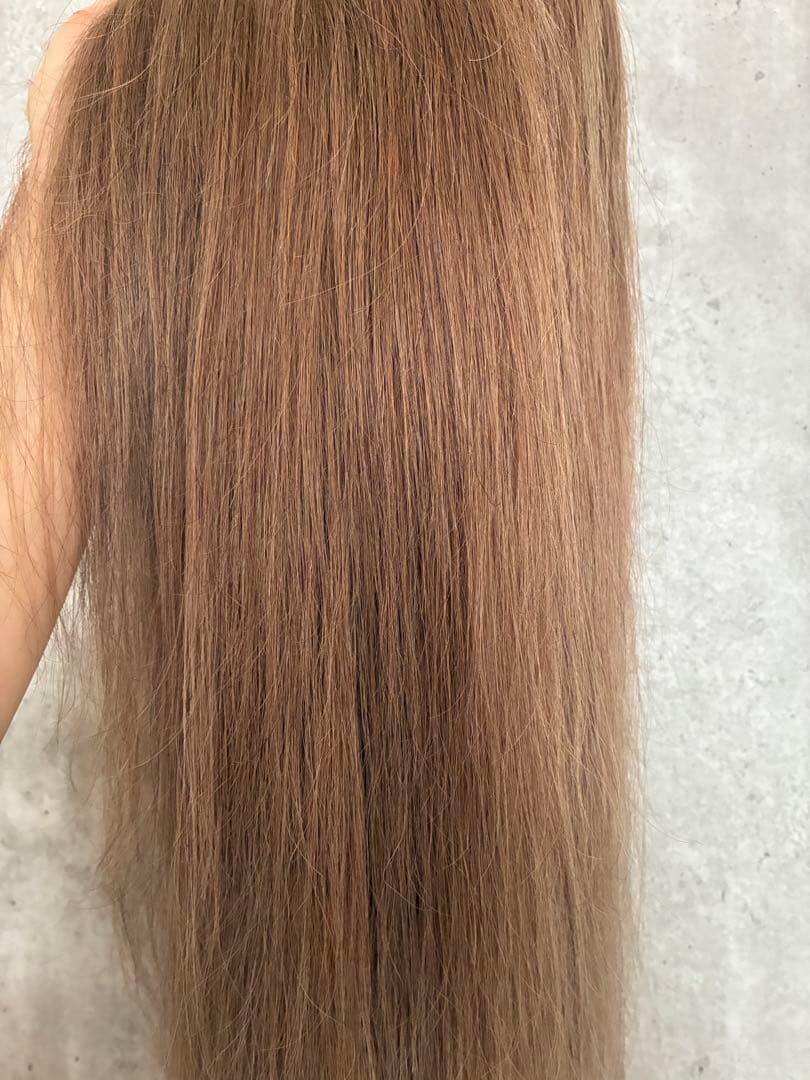 中古｜人毛100％フルウィッグ｜アッシュブラウン｜巻き髪・アレンジ向け