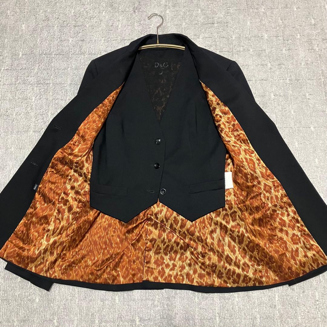 ドルチェ&ガッバーナ［セットアップ］スリーピース　スーツ　レオパード　サイズ40