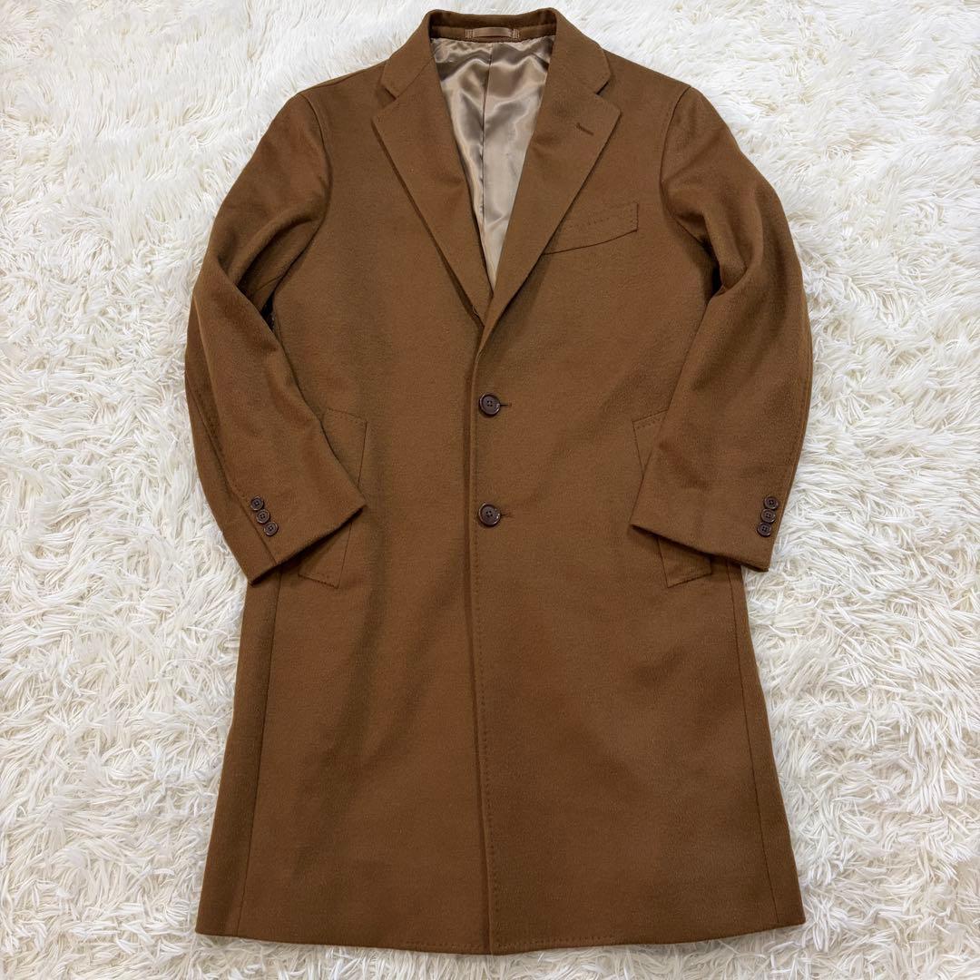 【極美品】トゥモローランドピルグリム カシミヤ混 チェスターコート キャメル42