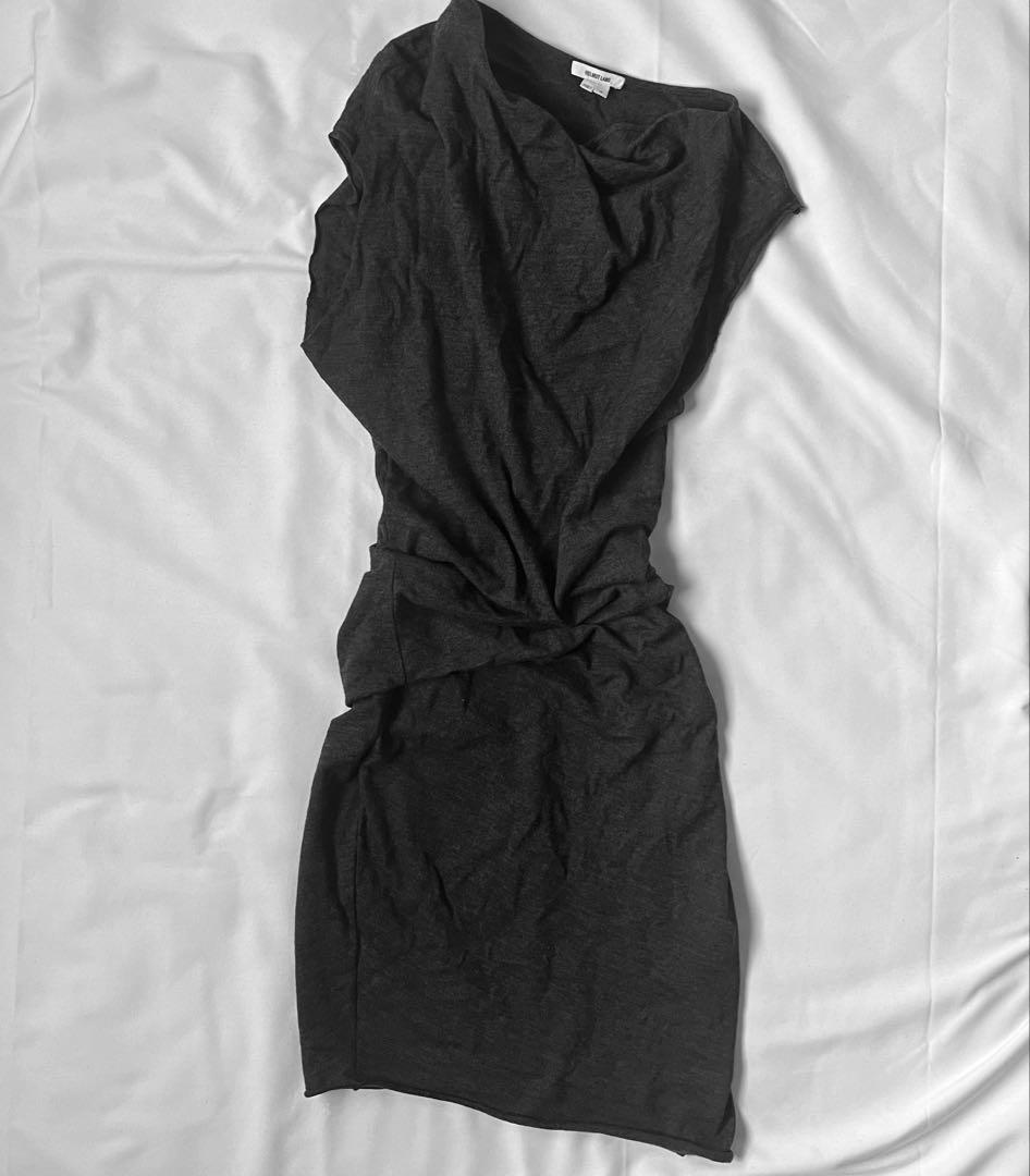 HELMUT LANG ギャザー入りタイトワンピ