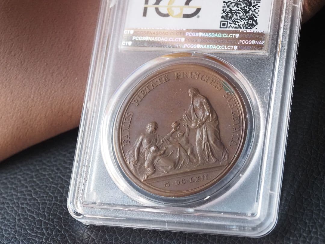 太陽王 ルイ14世 銅メダル 1662年 ブロンズ NGC鑑定済み MS62BN