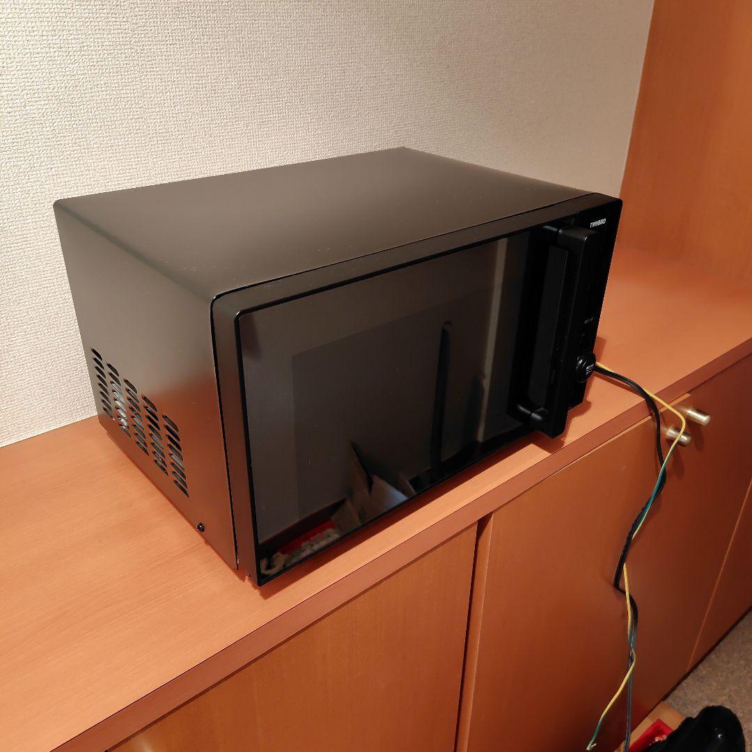 ツインバード DR‑E273B 電子レンジ フラットタイプ 20L ブラック