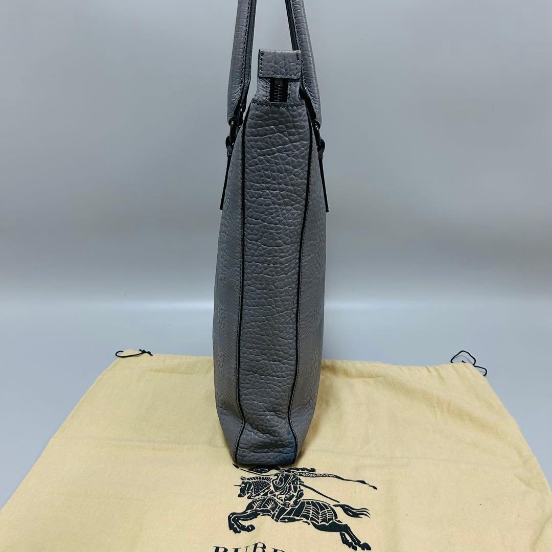 BURBERRY バーバリー トートバッグ エンボス チェック グレイン