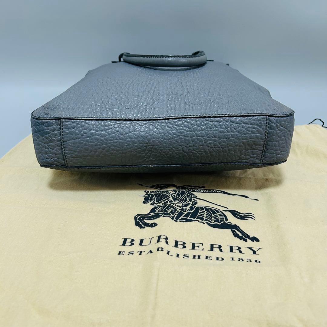 BURBERRY バーバリー トートバッグ エンボス チェック グレイン