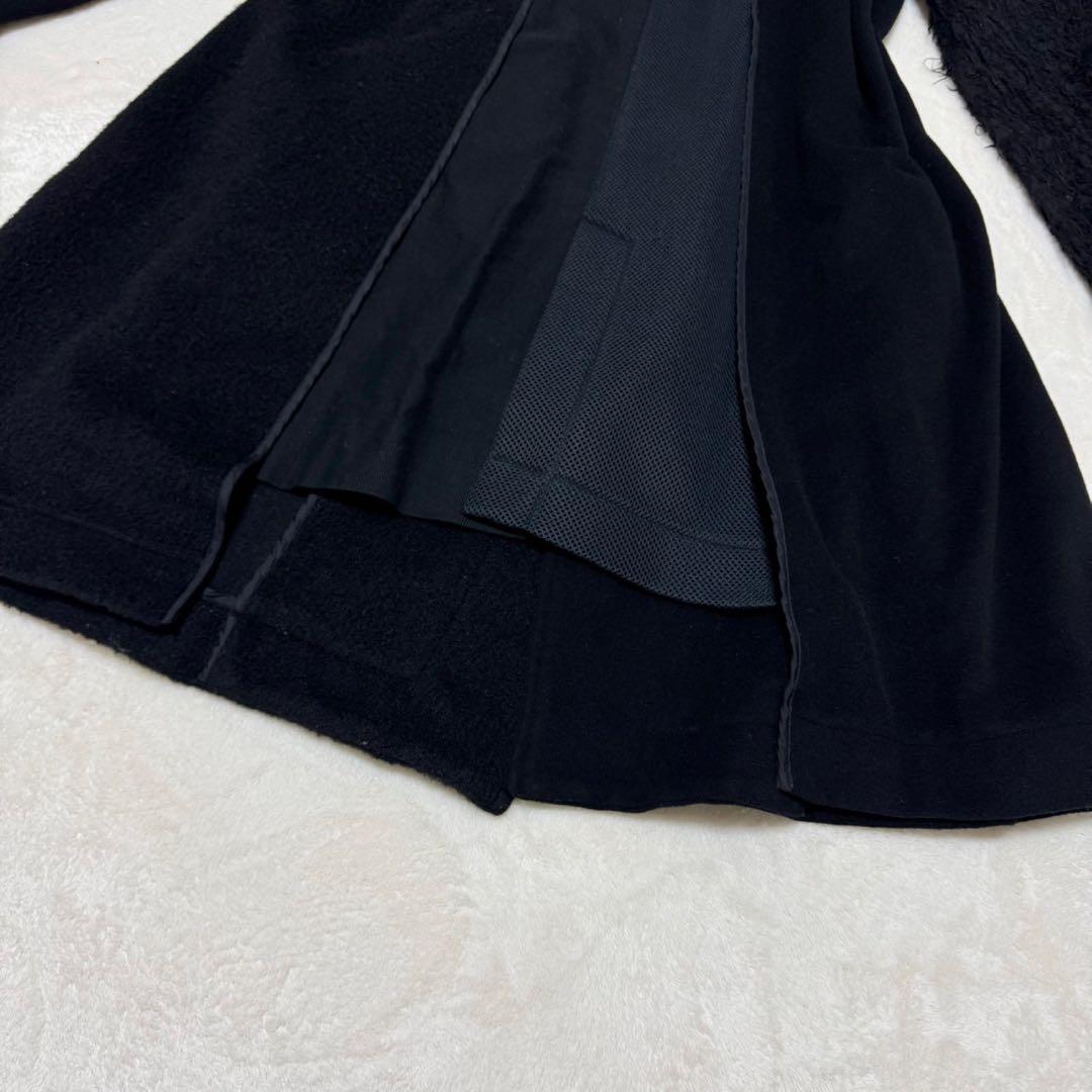 希少　アンダーカバー　メルティングポット期　コート　カシミヤ使用 異素材　黒