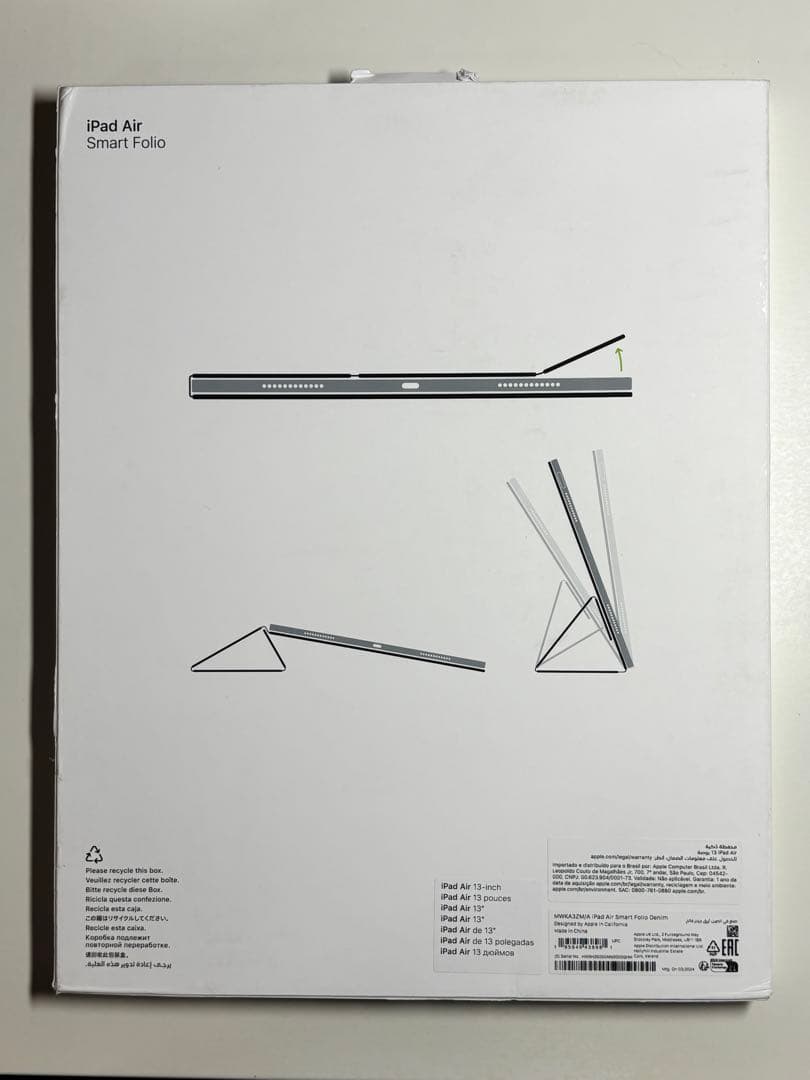 【新品】13インチ iPad Air用スマートフォリオ・デニム②