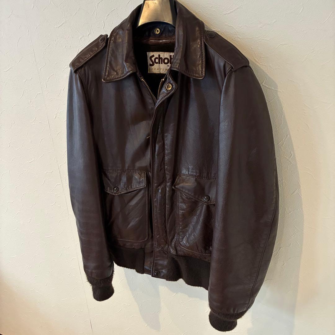 SCHOTTショットA-2レザージャケット184SM USA38