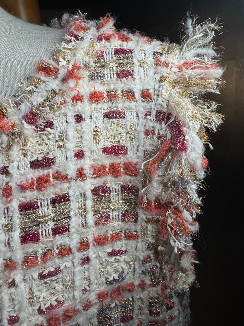 【Reneルネ】新品タグ付き定価104,500円マリアケントラメ入ワンピース36