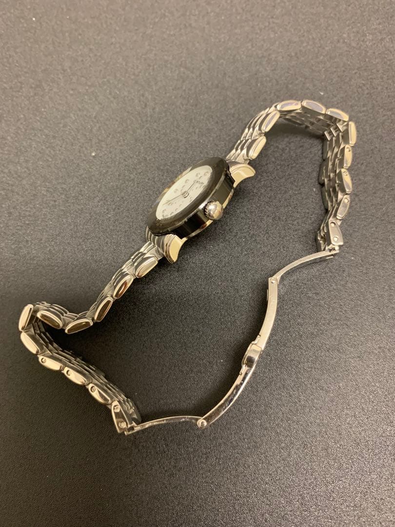 輝く✨CENTURY TIME GEM シェル文字盤12P ダイヤ腕時計　稼働中