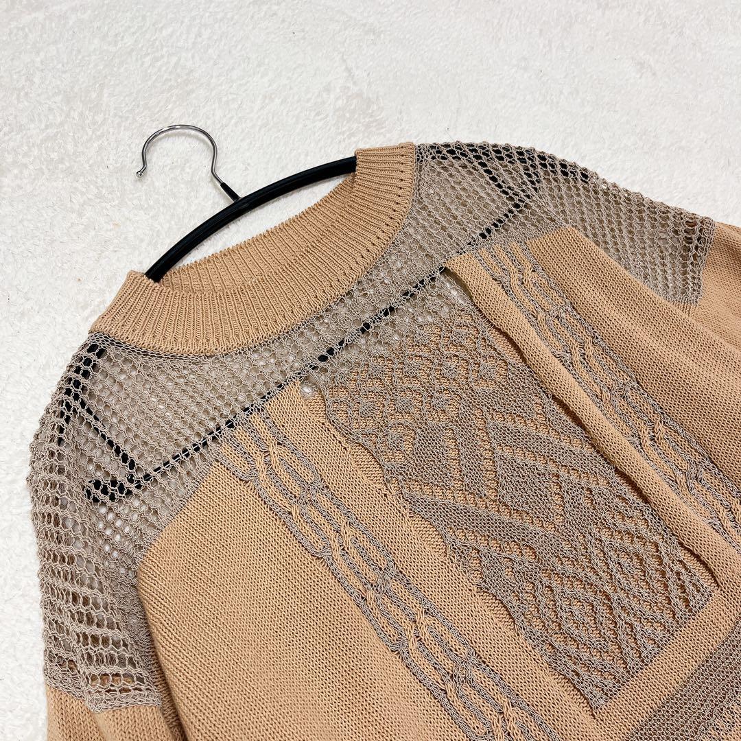 Mame Kurogouchi シアーレース透かし編みニット