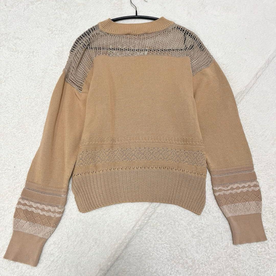 Mame Kurogouchi シアーレース透かし編みニット