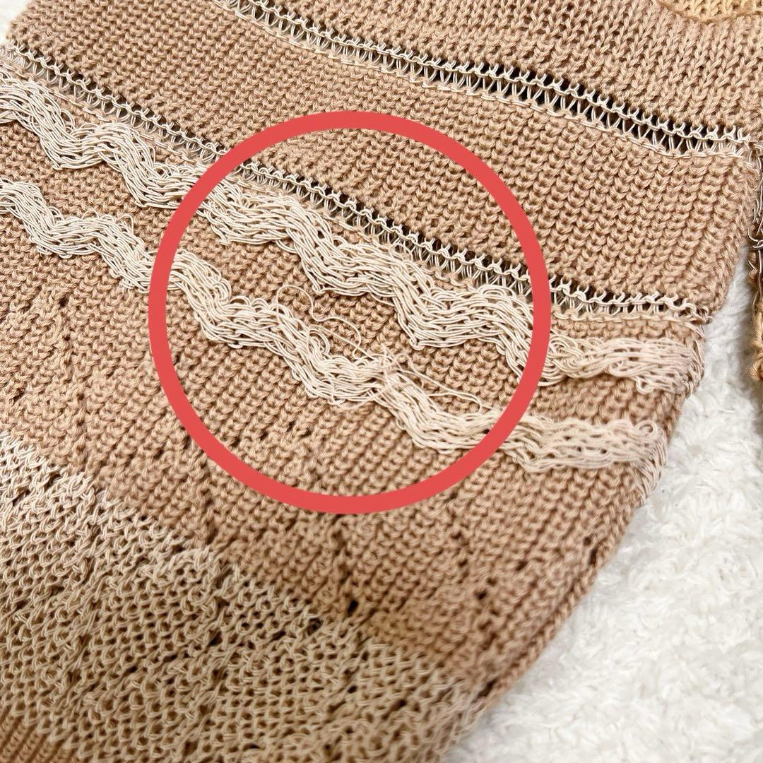 Mame Kurogouchi シアーレース透かし編みニット