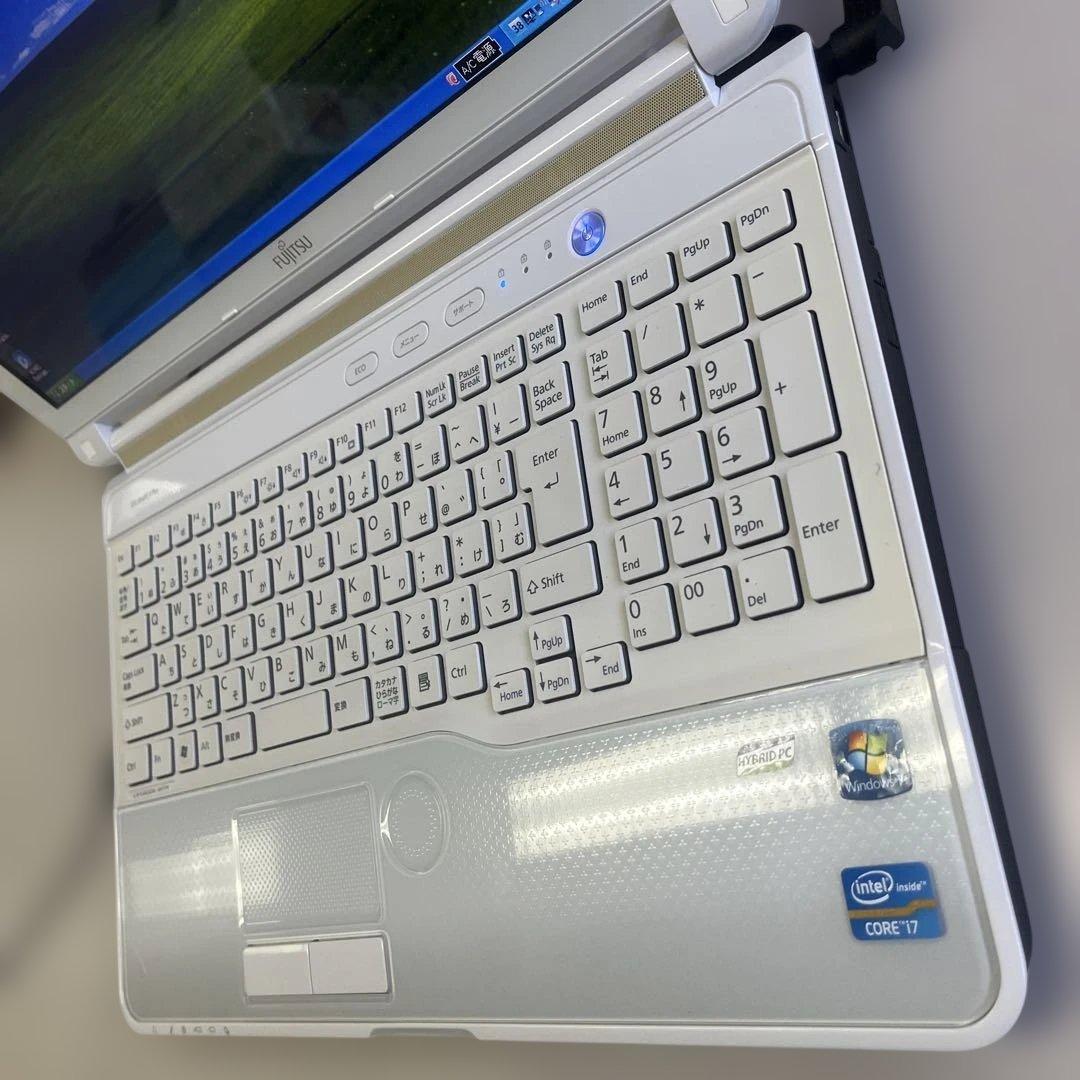 ☆格安美品WindowsXP☆富士通15.6インチ大画面ノートPC☆第3世代i7
