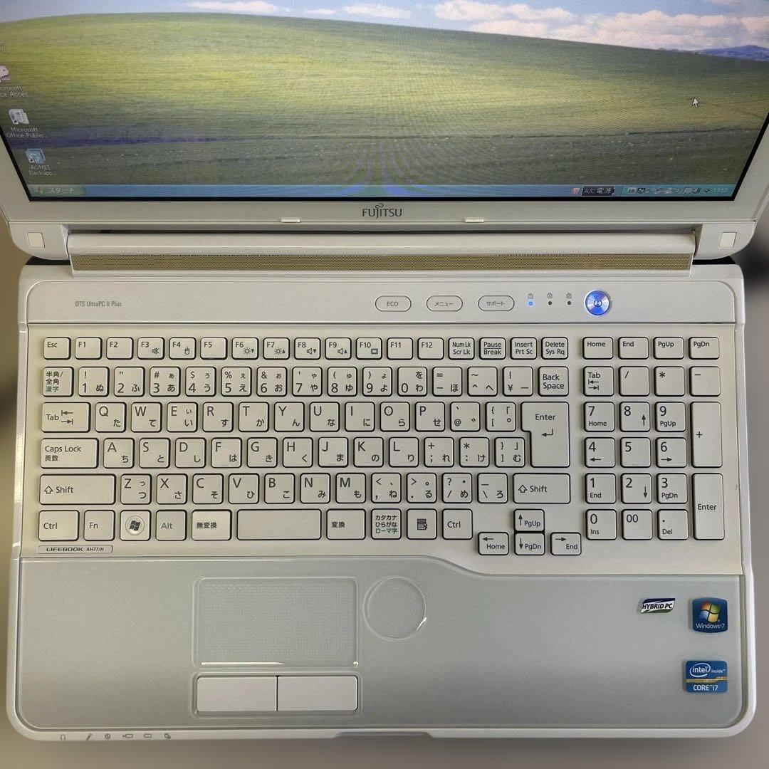 ☆格安美品WindowsXP☆富士通15.6インチ大画面ノートPC☆第3世代i7