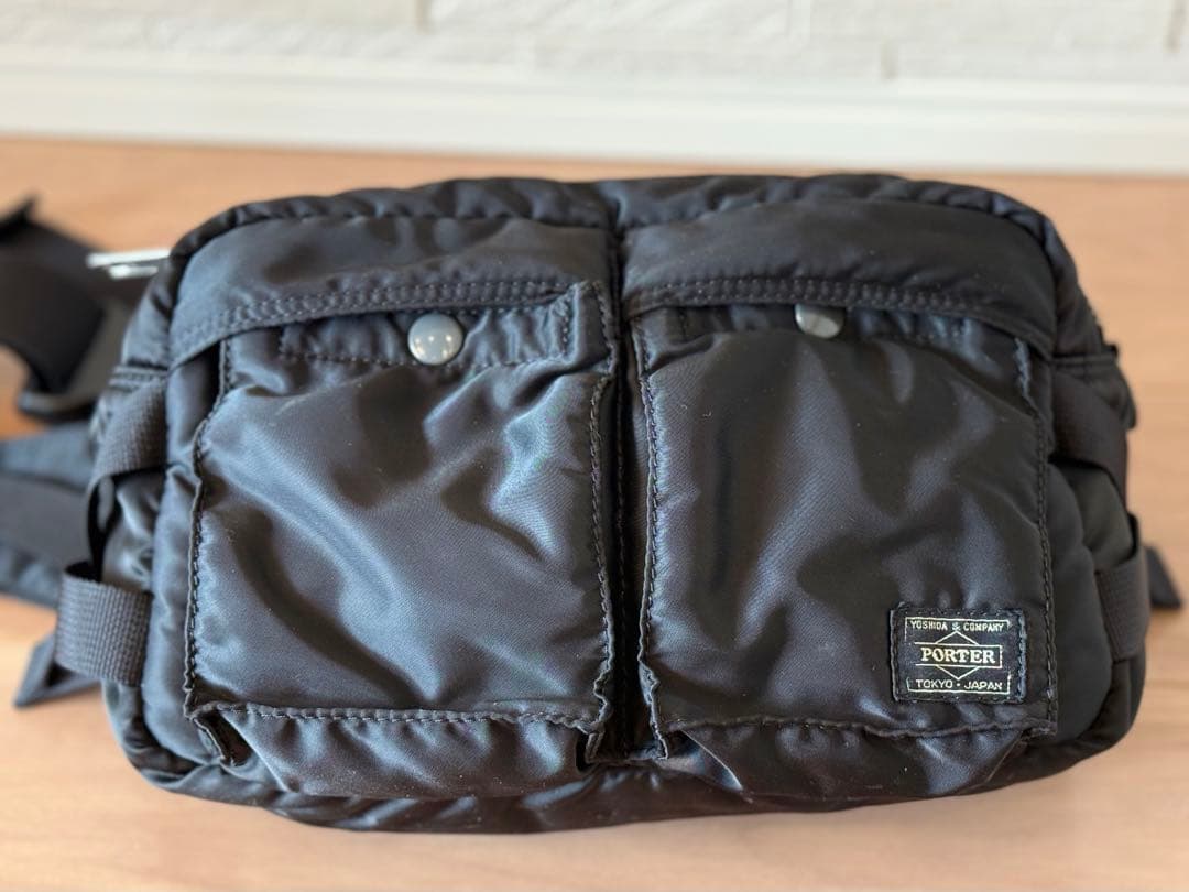 PORTER ポーター タンカー ウエストバッグ ボディバッグ　ブラック