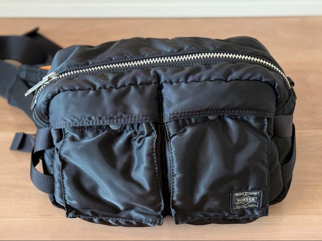 PORTER ポーター タンカー ウエストバッグ ボディバッグ　ブラック