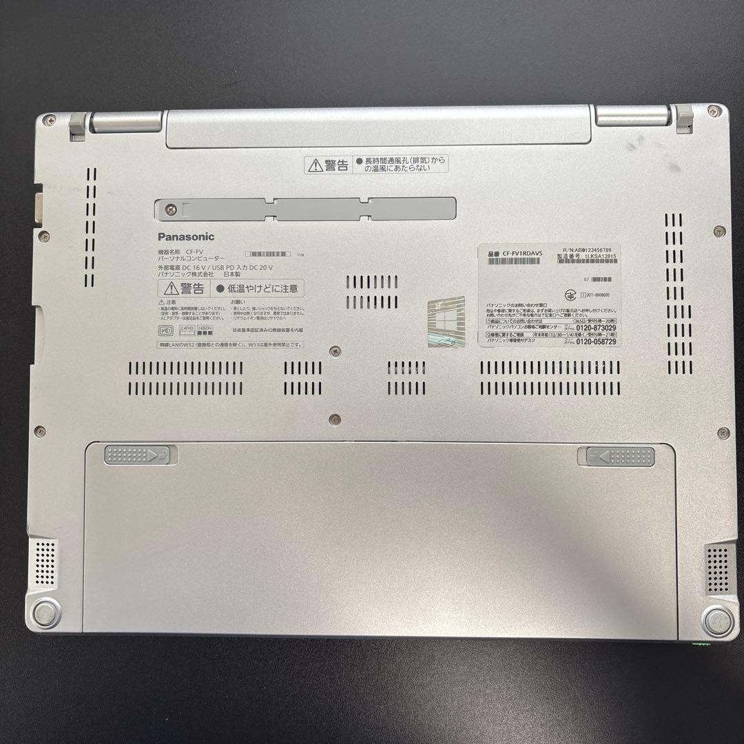 美品レッツノート CF-FV1 Windows11/11世代i5/2K/16GB