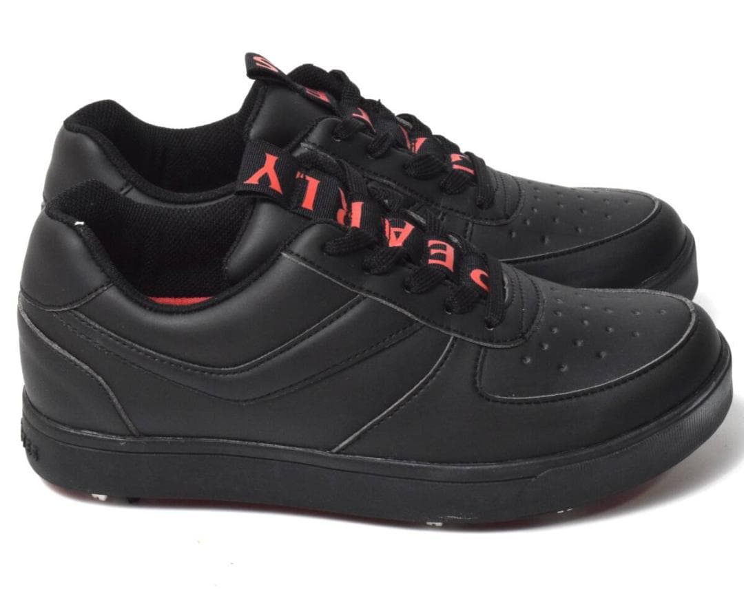 未使用3.5万 パーリーゲイツ ゴルフシューズ 22.5 ロゴ柄 レディース