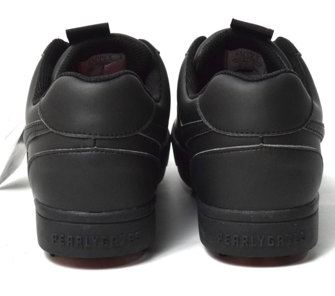 未使用3.5万 パーリーゲイツ ゴルフシューズ 22.5 ロゴ柄 レディース