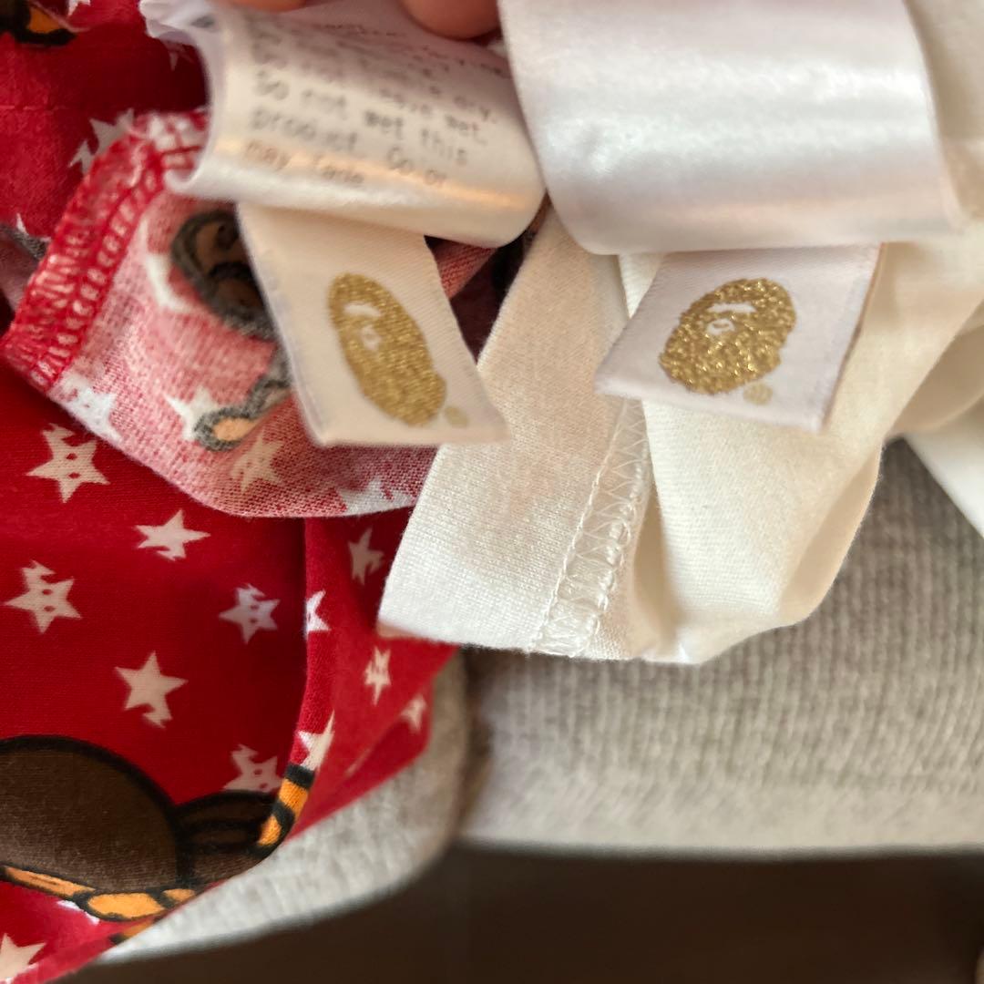 【美品】BAPEKIDS 半袖Tシャツとショートパンツセット　110cm正規品