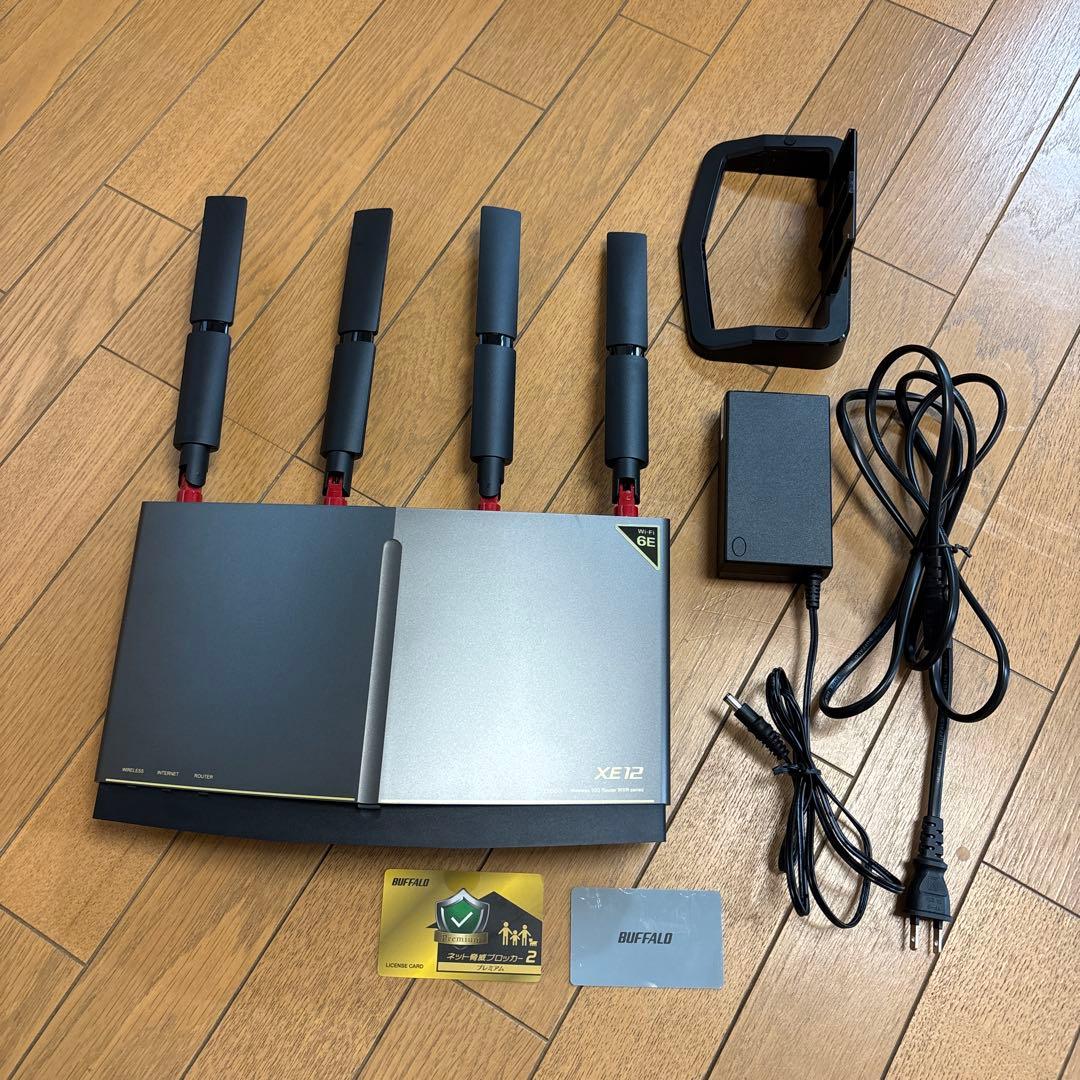 BAFFALO WXR-11000XE12/N Wi-Fi 6E 無線LAN