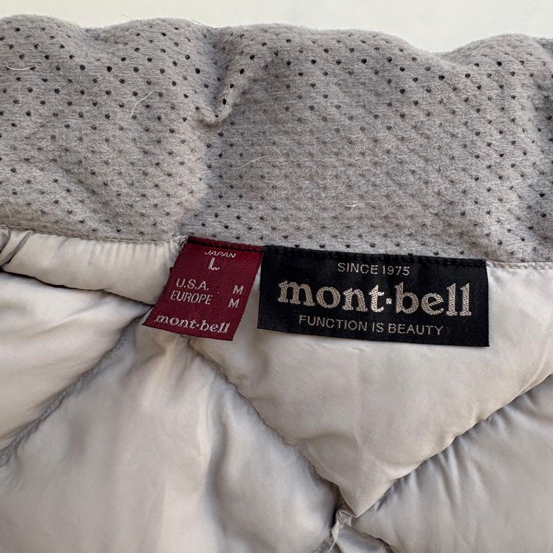 極美品 モンベル 秋冬 800フィルパワー ライトアルパインダウンベスト L