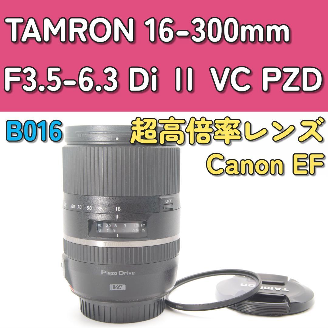 超高倍率❣️TAMRON 16-300mm Di Ⅱ VC PZD キャノン　美品