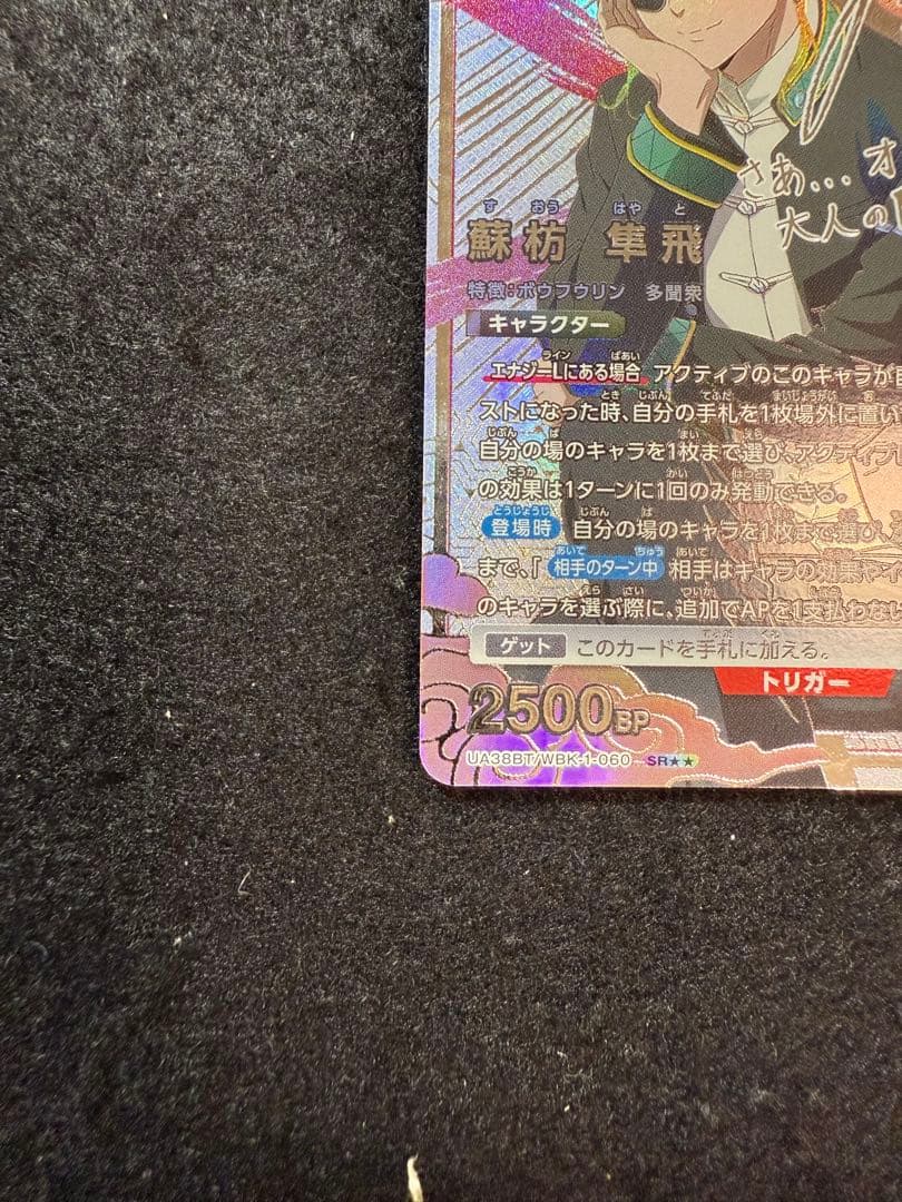 ユニオンアリーナ　ウィンドブレーカー　蘇枋 隼飛 SR パラレル　星2 サイン