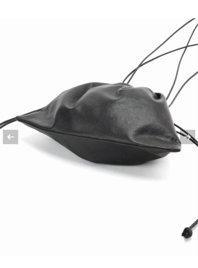 プラージュ　les tendre leather clutch バッグ　ブラック