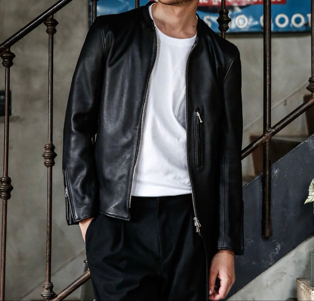 MR.OLIVE シングルライダース　本革　美品　M