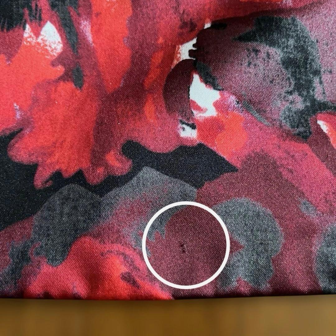 ADORE プルオーバーブラウス　トップス　異素材　光沢花柄プリント＋ニット