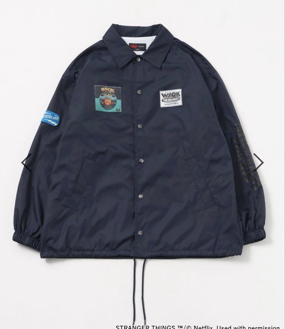 【STRANGER THINGS】ニコアンド コーチジャケット ダークネイビー