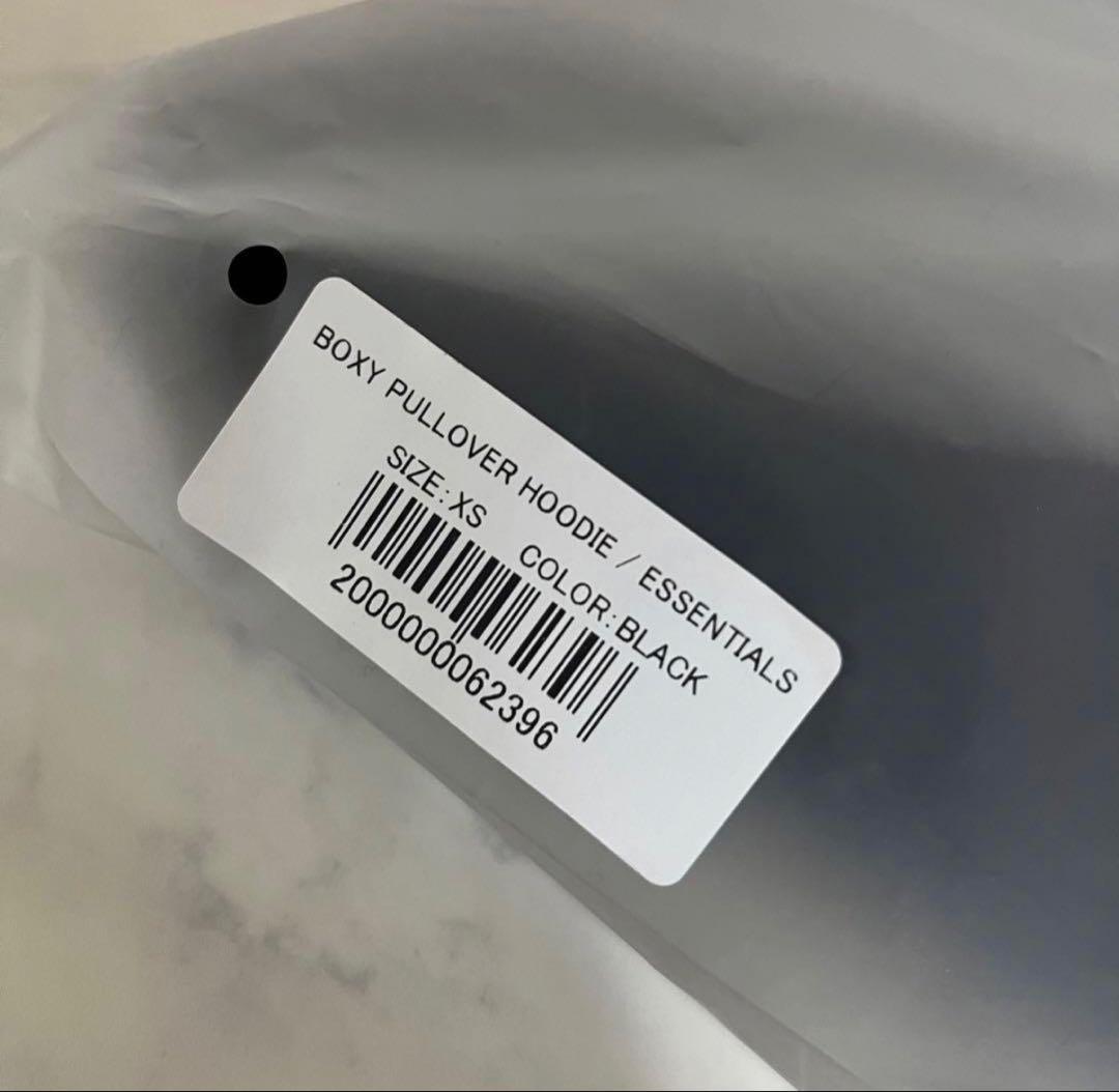 【新品】BOXY LOGO プルオーバーパーカー FOG ESSENTIALS
