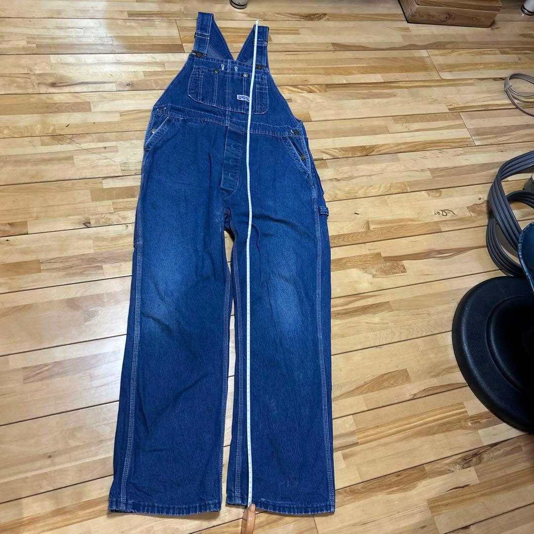 60〜70s ＵＳＡ製BIG SMITH デニムオーバーオール ＬＬサイズ
