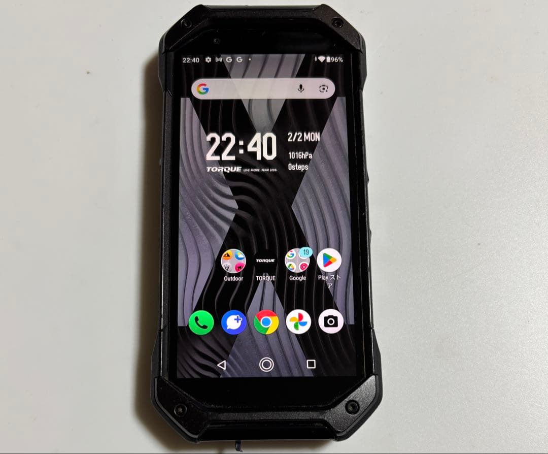 難有 128G KYG01 TORQUE 5G ブラック au SIMフリー