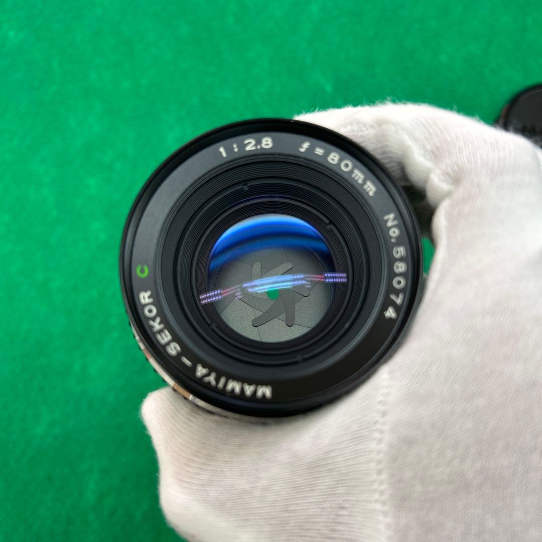 Mamiya Sekor C 80mm f/2.8 645用レンズ　フード付き
