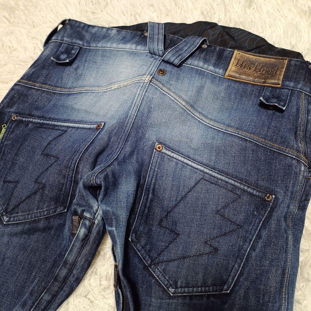 BLUE BLOOD デニムパンツ スノボ
