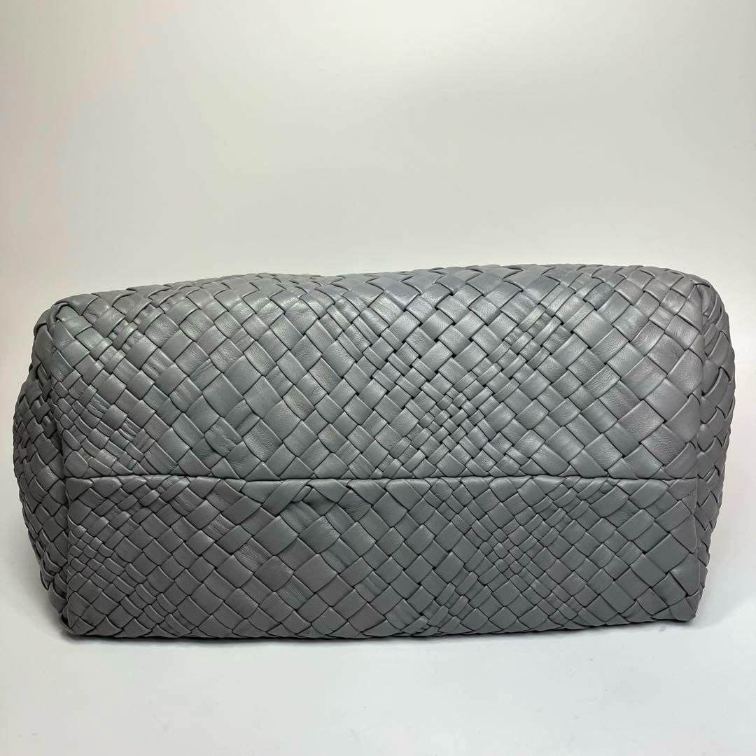 FALORNI ファロルニ レザー トートバッグ グレージュ系 編み込み