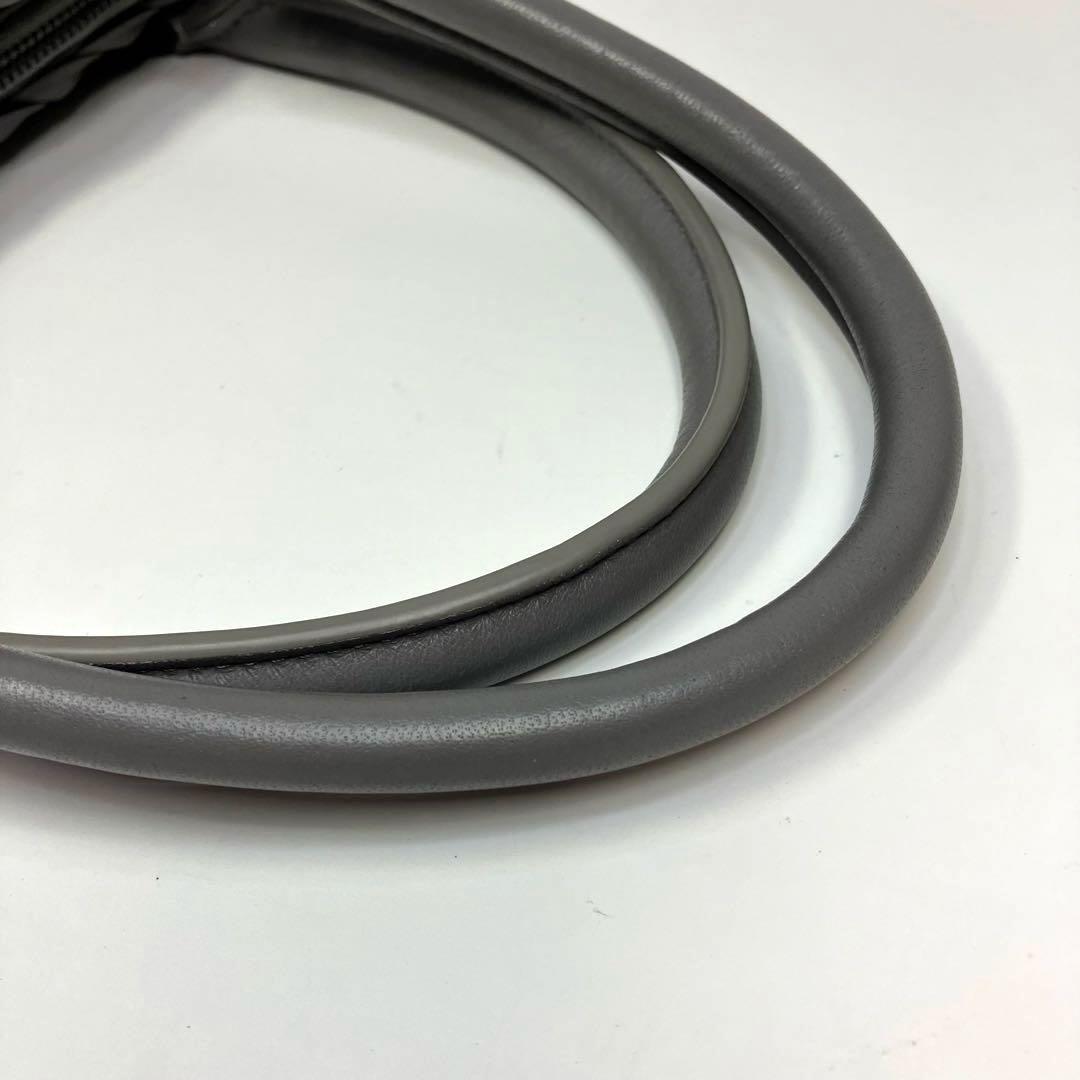 FALORNI ファロルニ レザー トートバッグ グレージュ系 編み込み