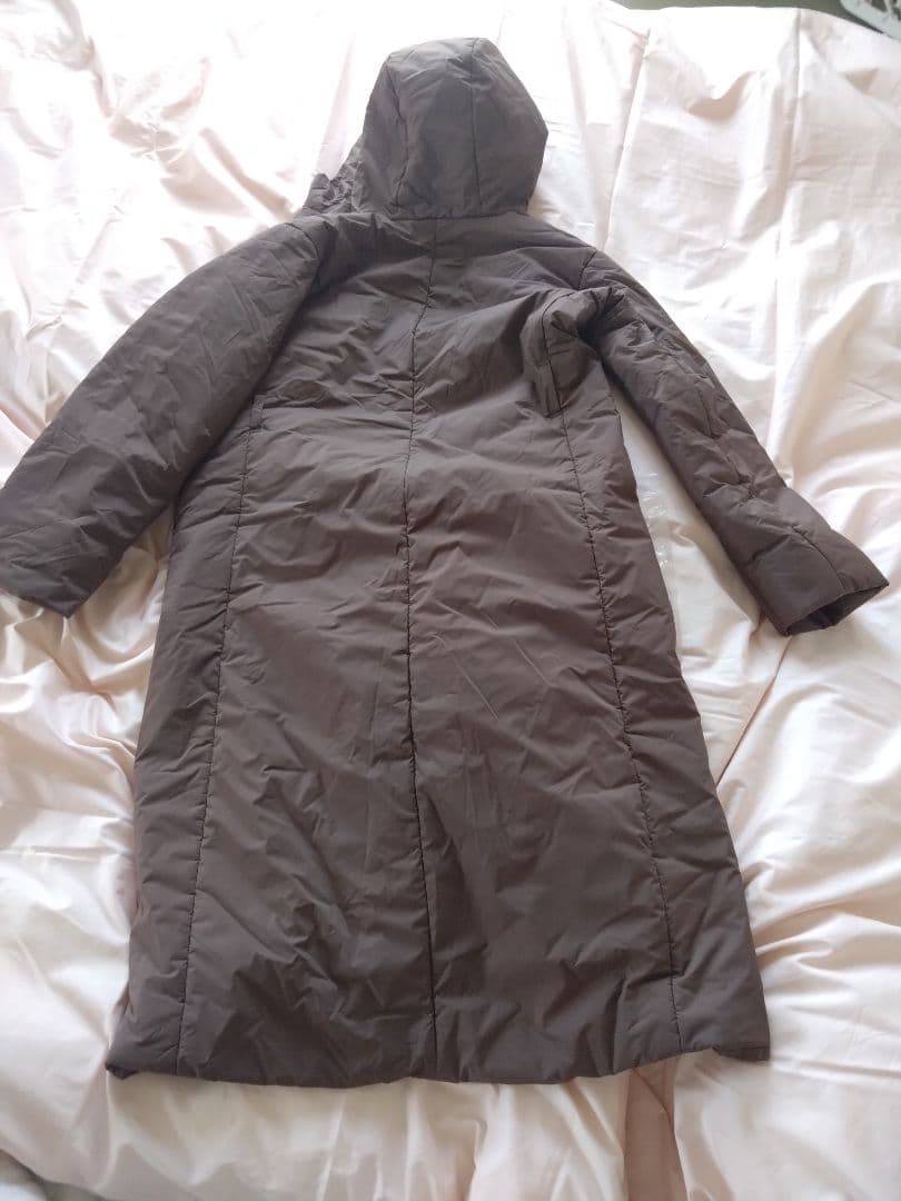 春まで着られる Chacott チャコット ブラウン ロング 中綿 ダウン