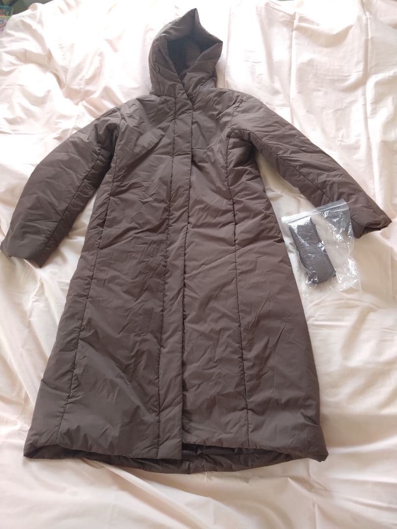 春まで着られる Chacott チャコット ブラウン ロング 中綿 ダウン