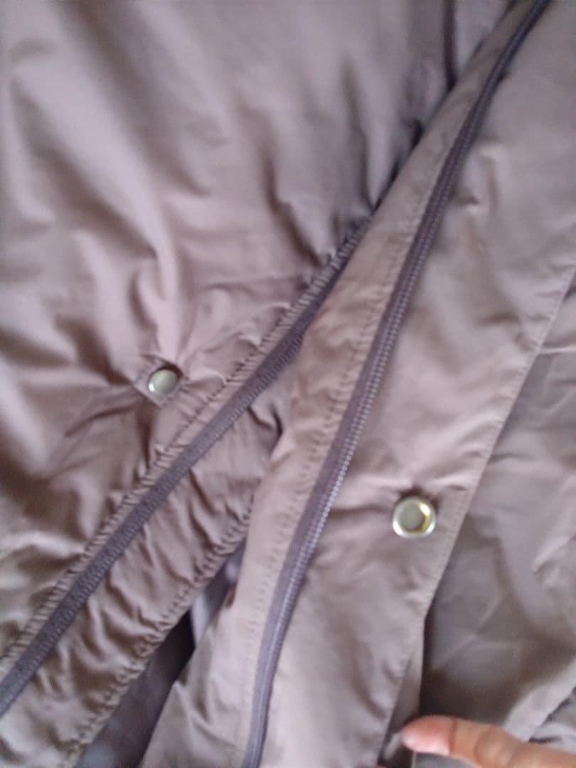 春まで着られる Chacott チャコット ブラウン ロング 中綿 ダウン