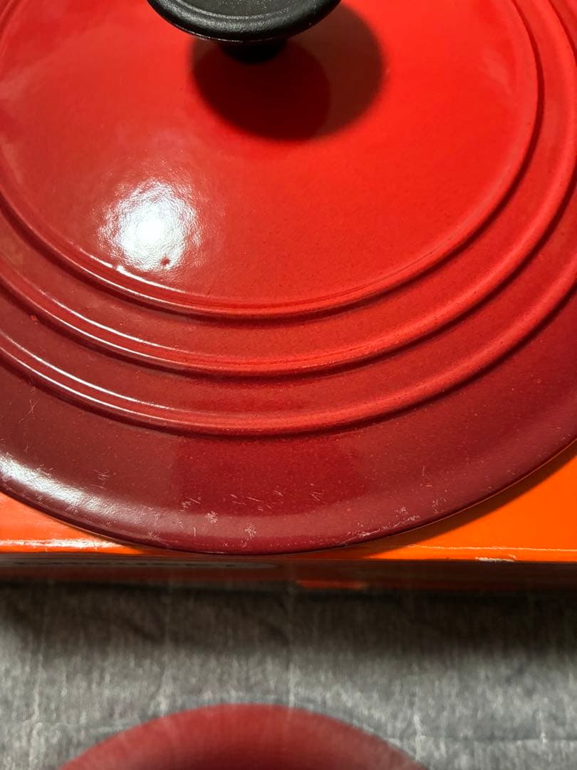 LE CREUSET 両手鍋 22cm 赤