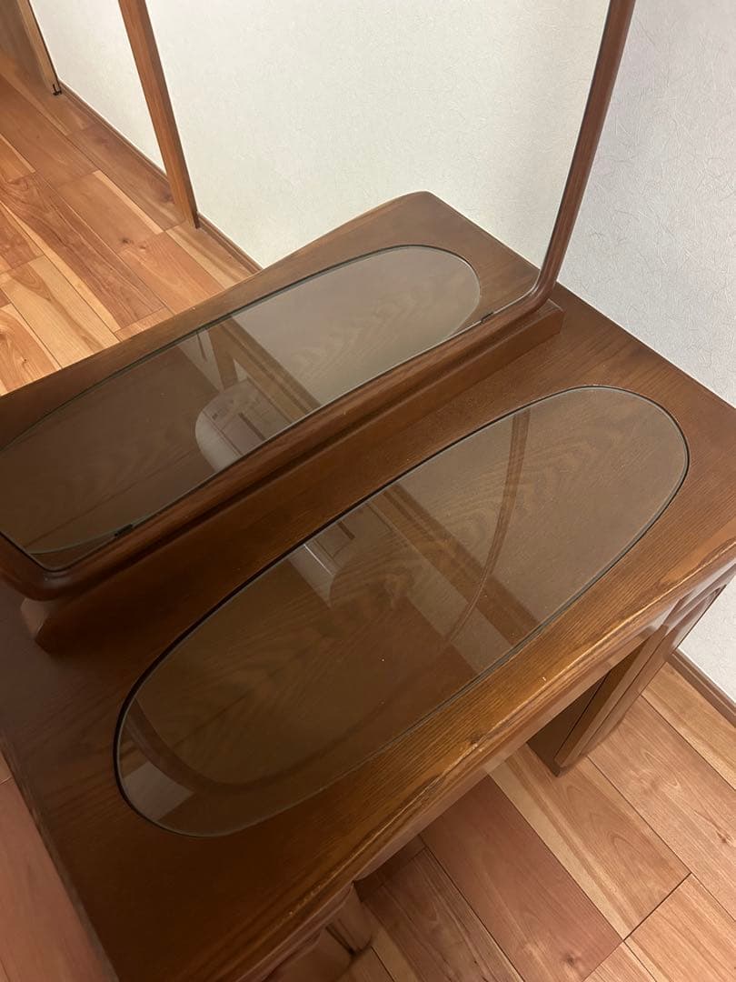 puuu! yumemiruドレッサーショコラ 一面鏡【①ドレッサー本体】