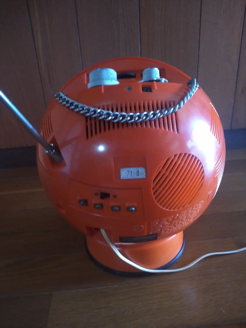ビクター球形 白黒テレビ レトロ フリフリQ 9T-11 オレンジ【値下げ】